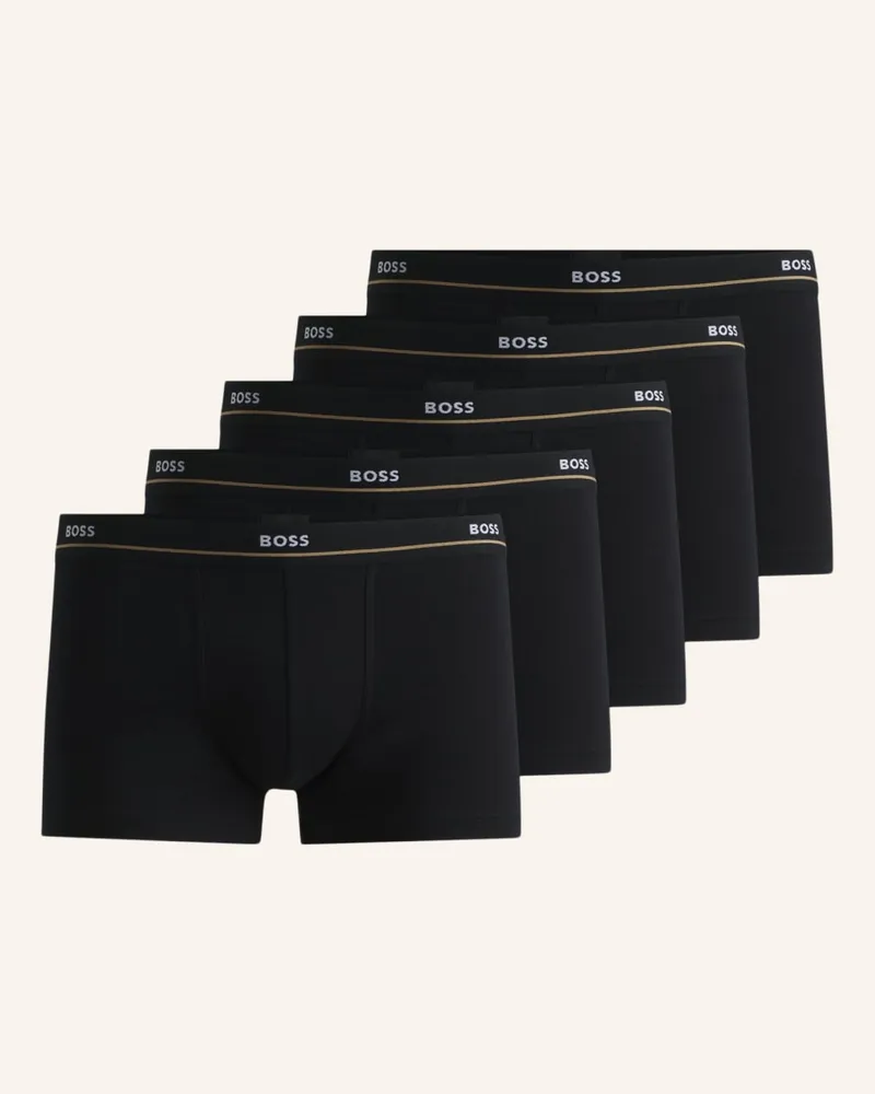 HUGO BOSS Boxershort TRUNK 5P ESSENTIAL Schwarz