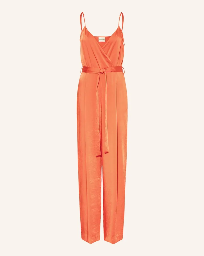 Claudie Pierlot Jumpsuit aus Satin Orange