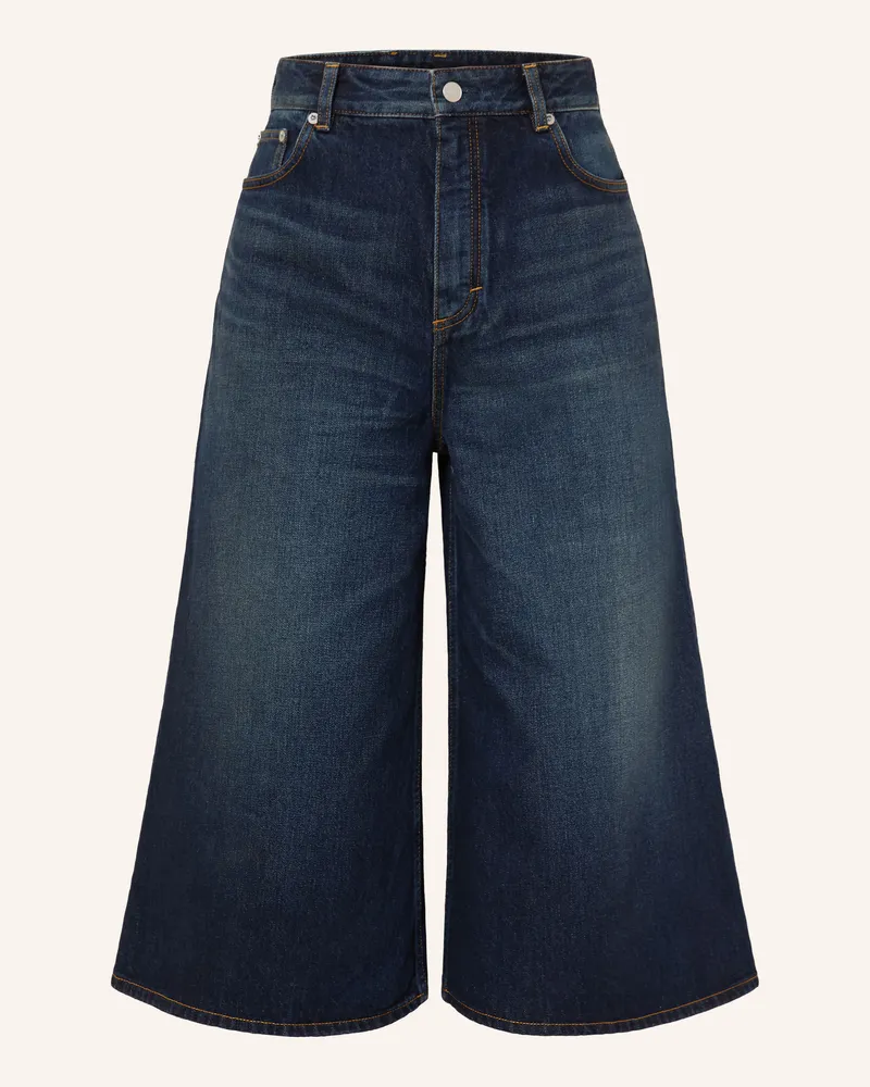 Alaïa 3/4-Jeans Palazzo blau Dunkelblau