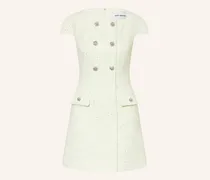Bouclé-Kleid Mit Pailletten gruen