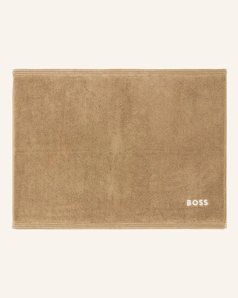 HUGO BOSS Badematte Edge braun Hellbraun