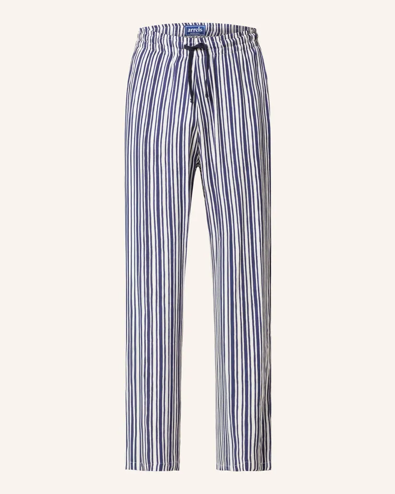 Arrels Barcelona Hose BLUE TRAZOS × ALVARO PICARDO Regular Fit Weiss