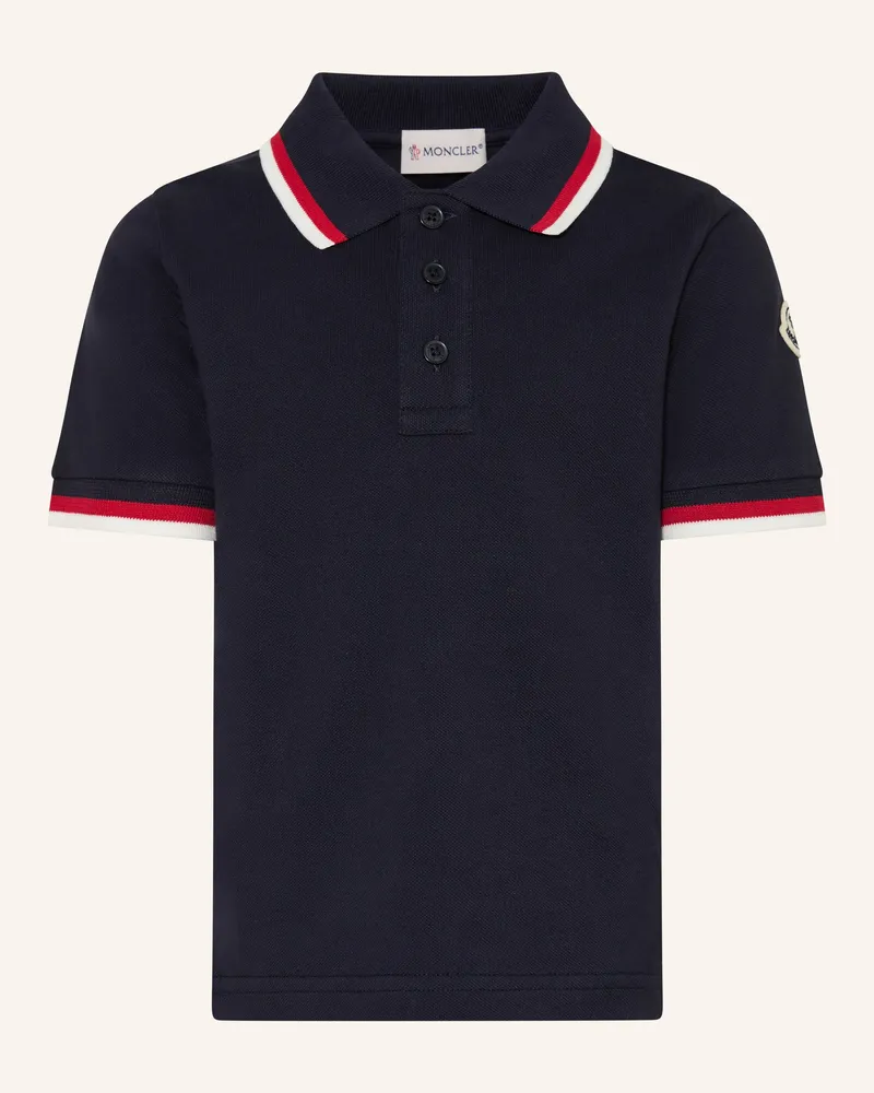 Moncler Piqué-Poloshirt Dunkelblau
