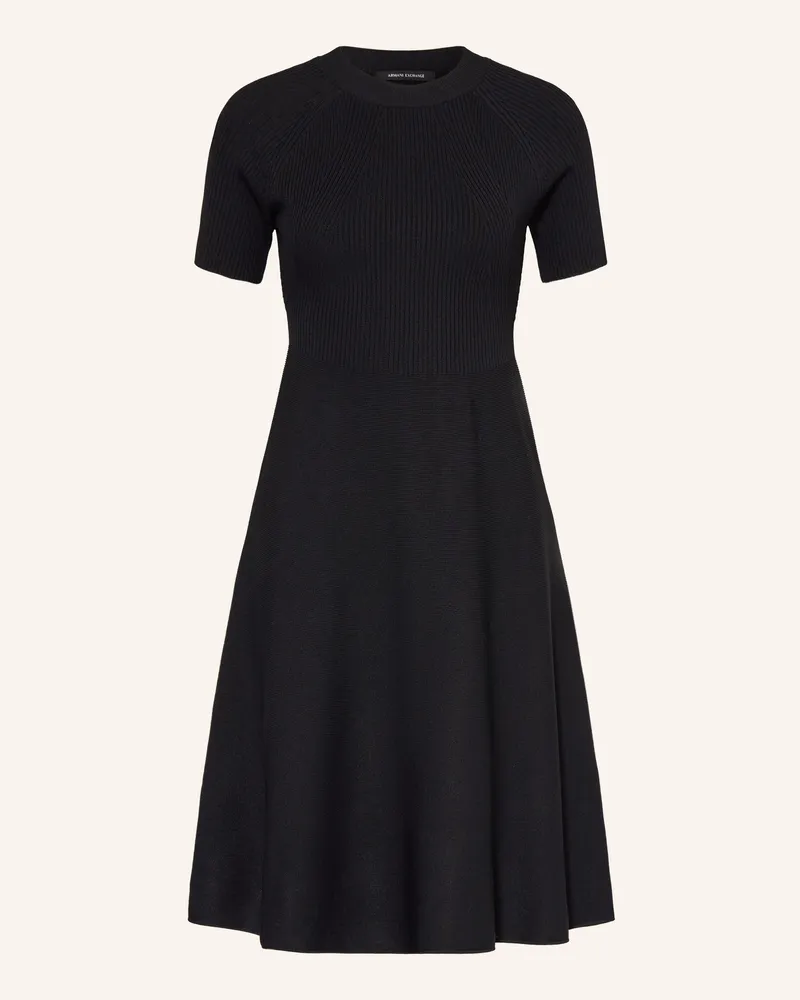 Armani Exchange Strickkleid Schwarz