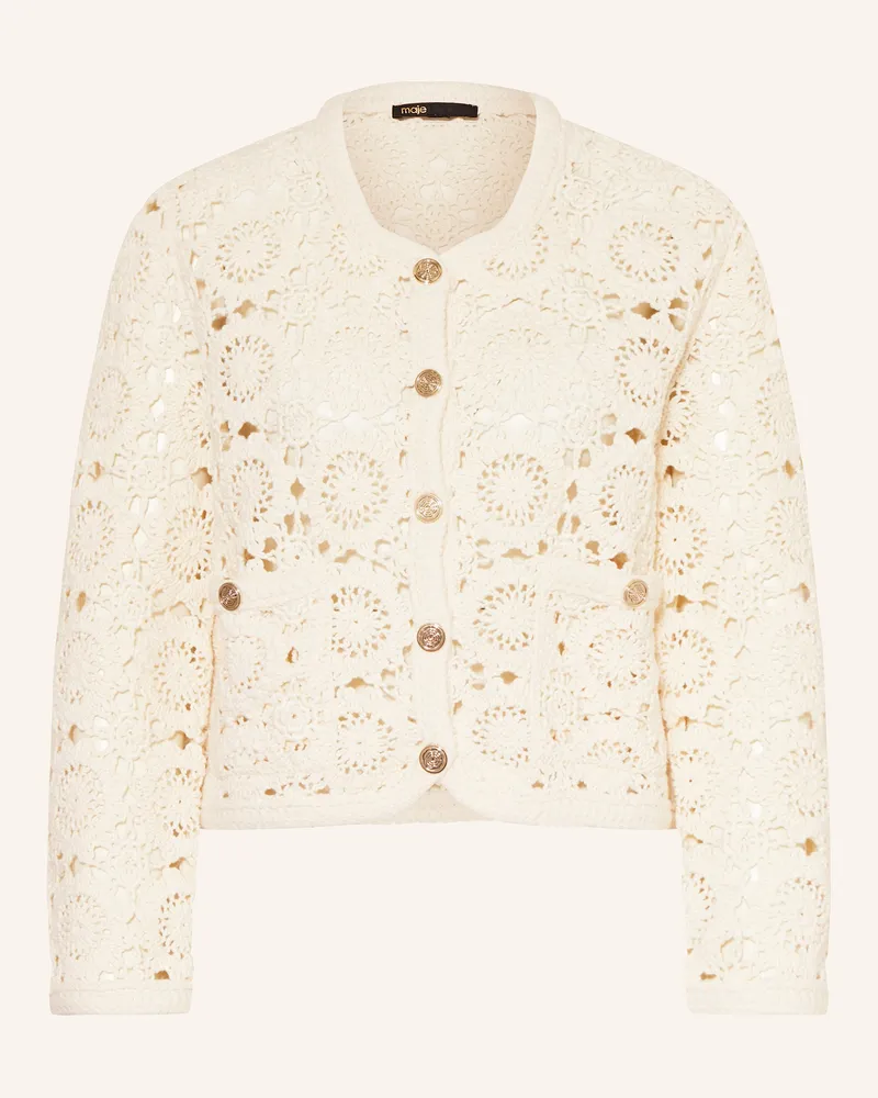 Maje Häkeljacke Ecru
