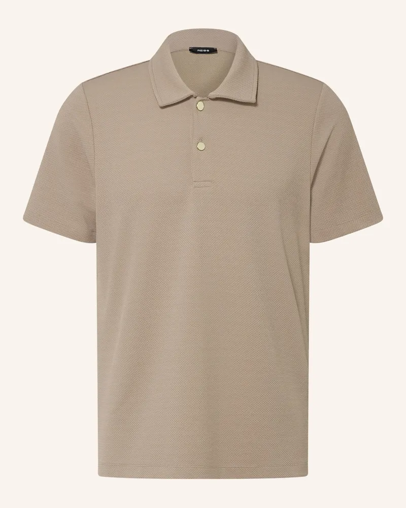 Reiss Piqué-Poloshirt Kennedy braun Taupe