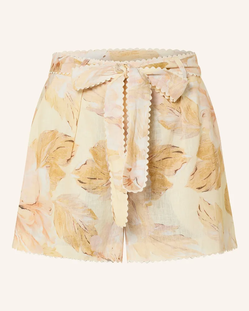 Mrs & HUGS Leinenshorts gelb Ecru