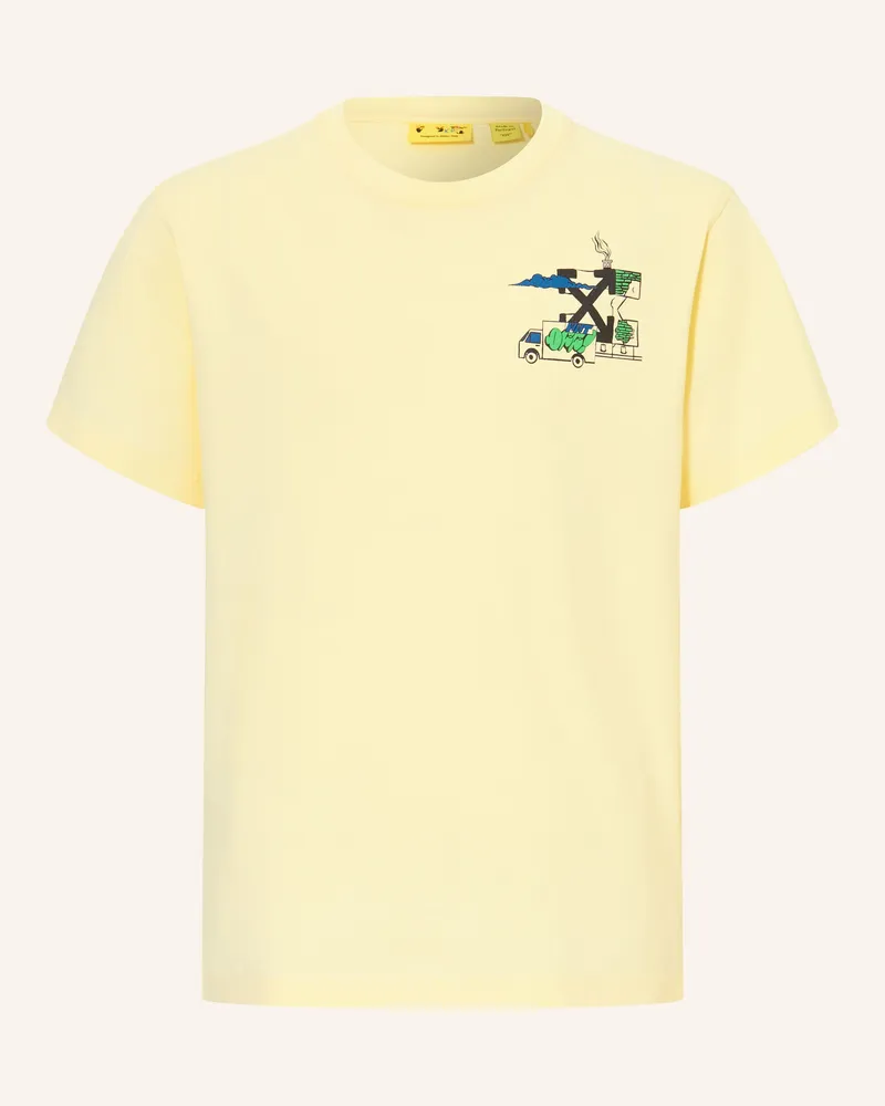 OFF-WHITE T-Shirt Hellgelb
