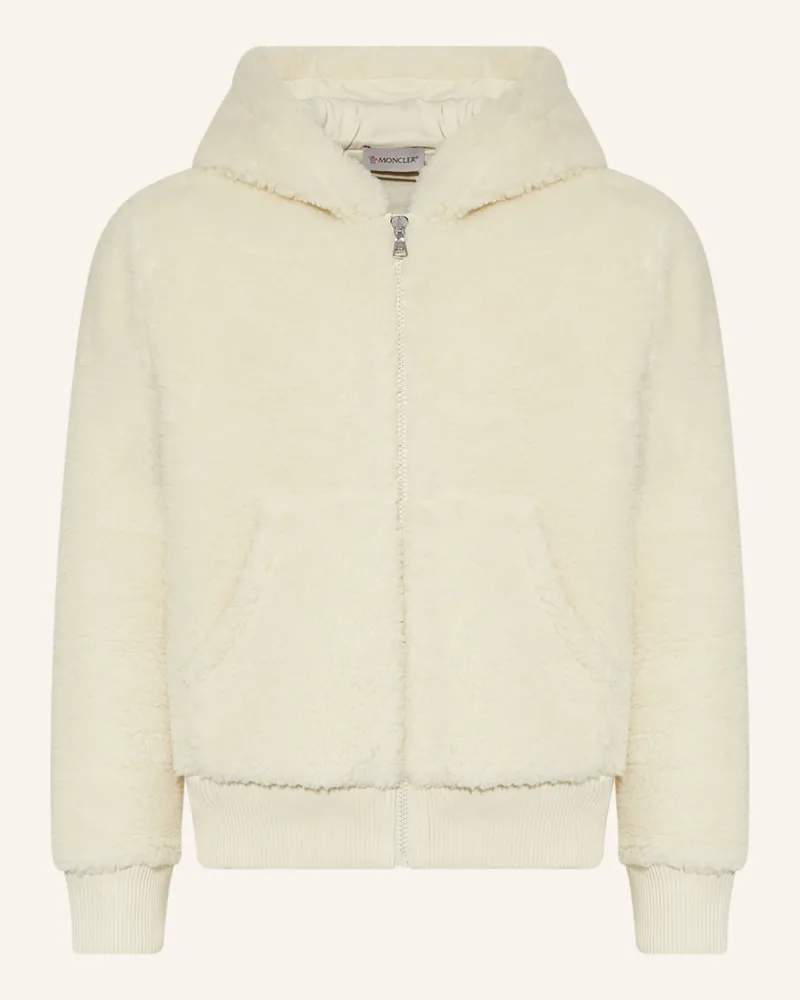 Moncler Kunstfell-Jacke Ecru