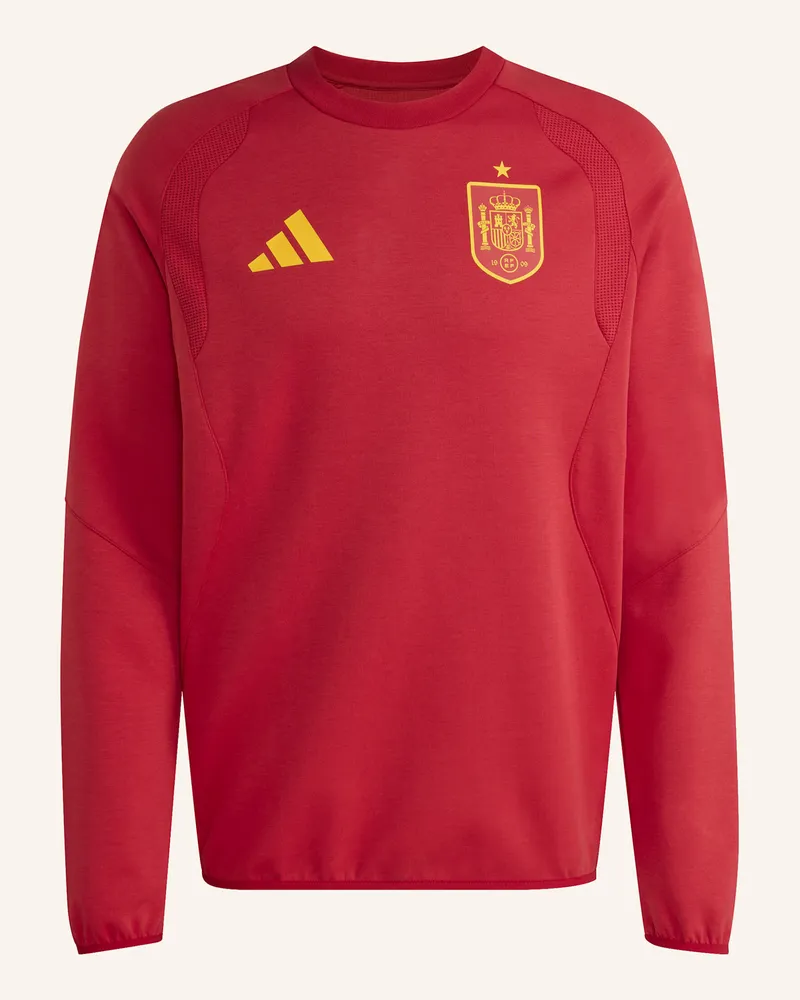 adidas SPANIEN TIRO TRAVEL CREW PULLOVER Rot