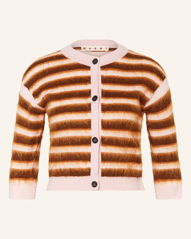 Marni Strickjacke mit 3/4-Arm Hellrosa