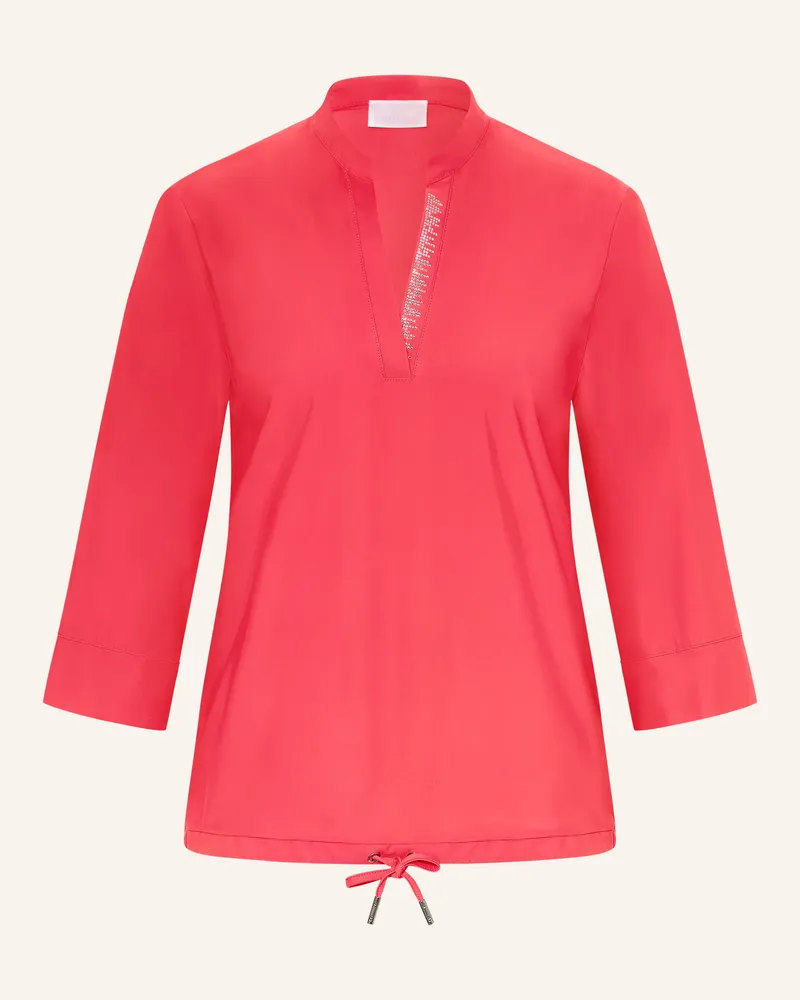 Sportalm Blusenshirt Mit 3/4-Arm Und Schmucksteinen rot Neonrot