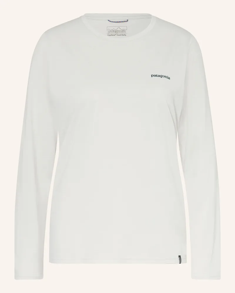 Patagonia Longsleeve Capilene® Cool Daily Shirt weiss Creme