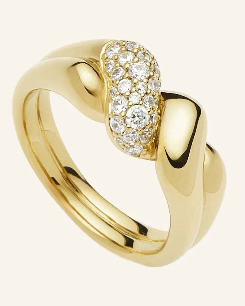 Missoma Ringe Molten Snow Double By Glambou gold Gold