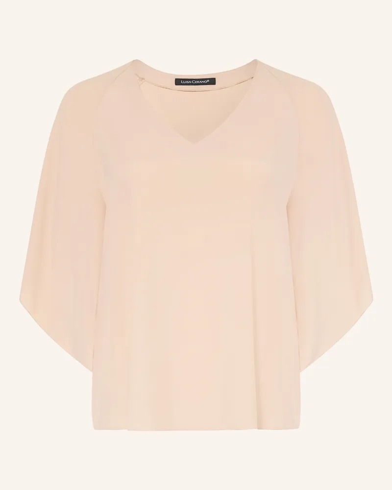 Luisa Cerano Blusenshirt rosa Hellbraun