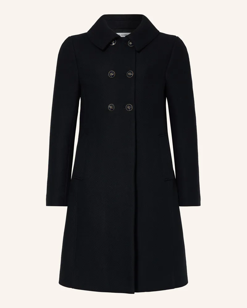 Dolce & Gabbana Wollmantel Dunkelblau