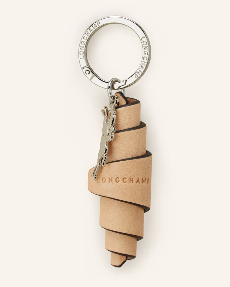 Longchamp Schlüssel- Und Taschenanhänger Croissant beige Creme