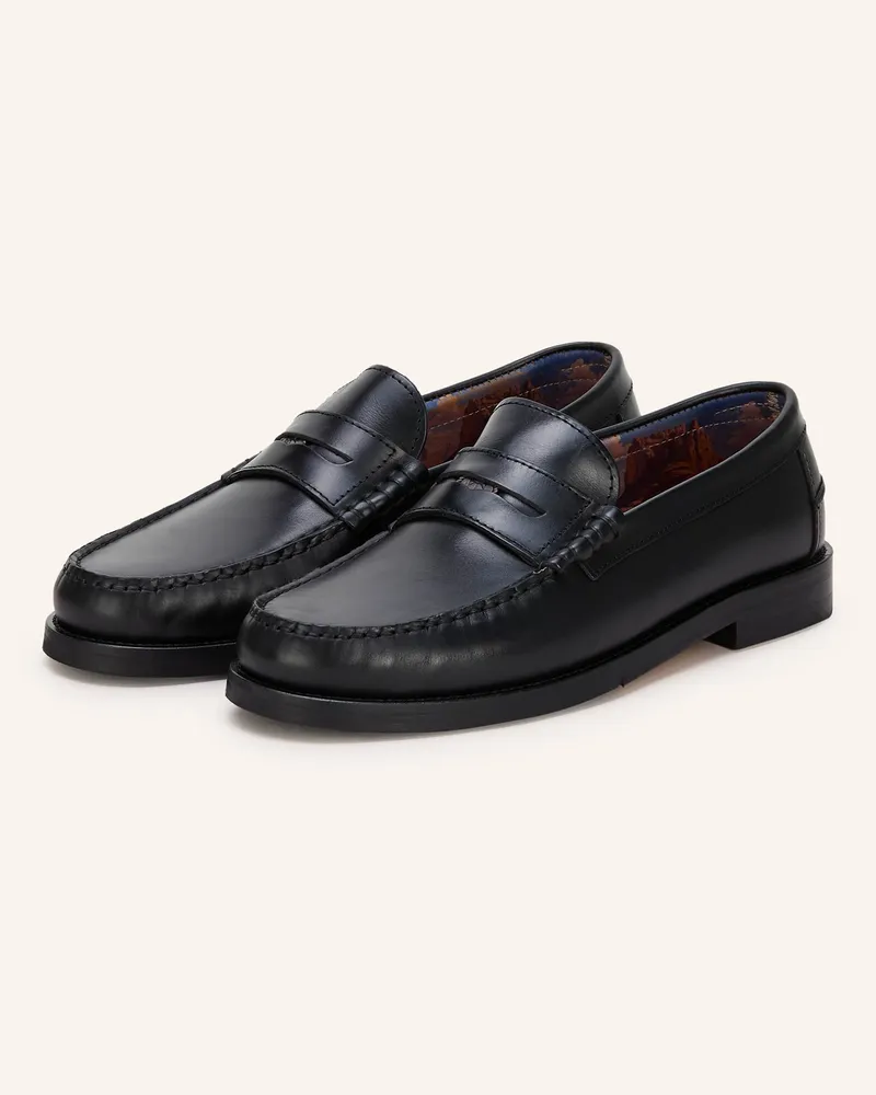 Naked Wolfe Penny-Loafer Riviera schwarz Schwarz