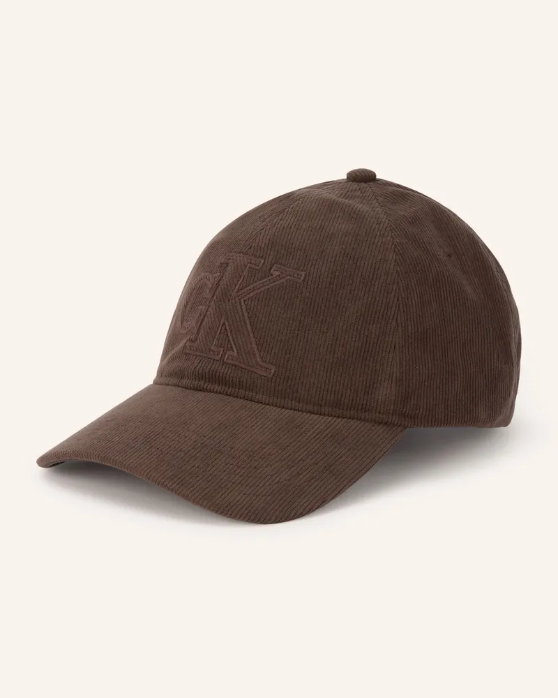 Calvin Klein Cord-Cap braun Dunkelbraun