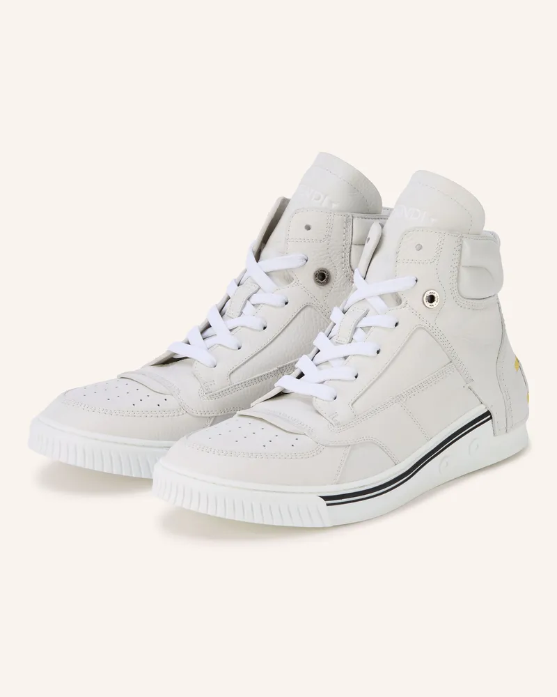 Fendi Hightop-Sneaker weiss Ecru