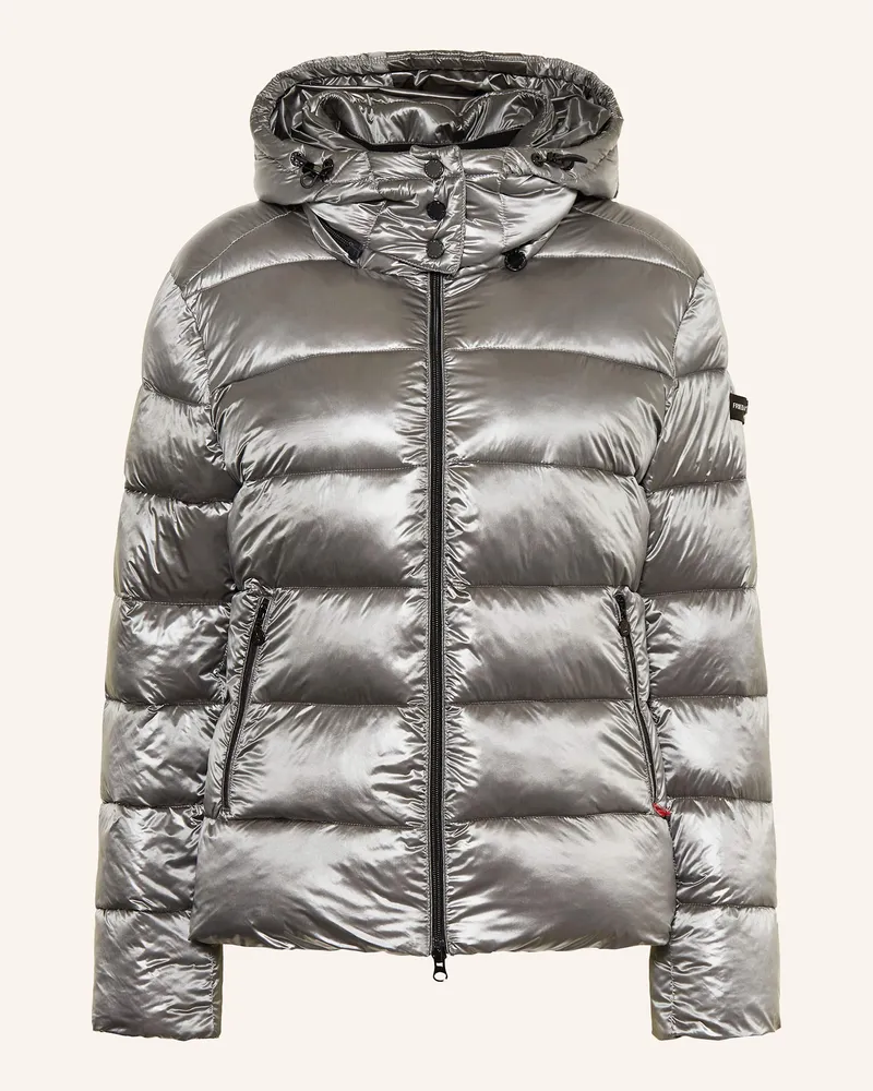 Frieda & Freddies Steppjacke Anny Mit Abnehmbarer Kapuze grau Grau