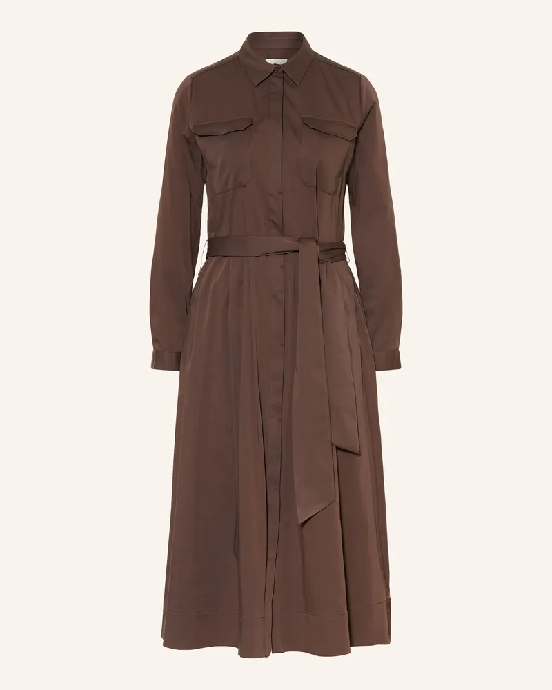 Milano Italy Hemdblusenkleid braun Dunkelbraun