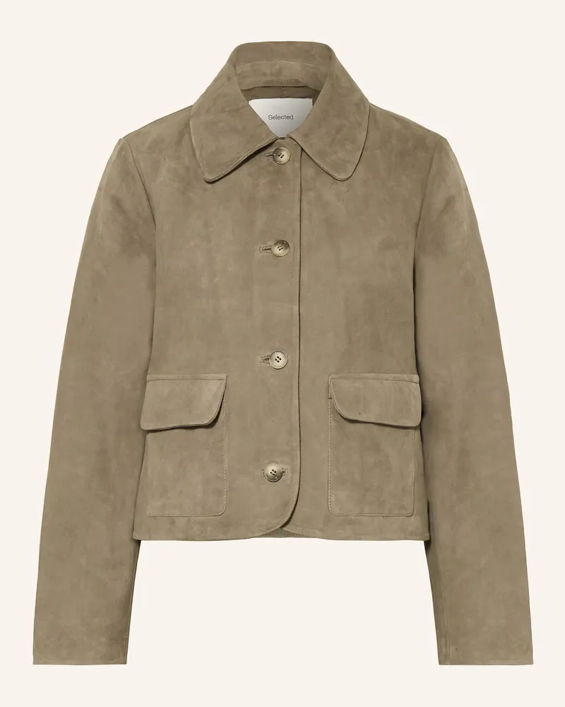 Selected Lederblazer Khaki