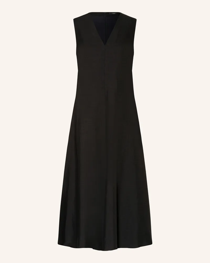 Max Mara Kleid EGOISTA mit Leinen Schwarz