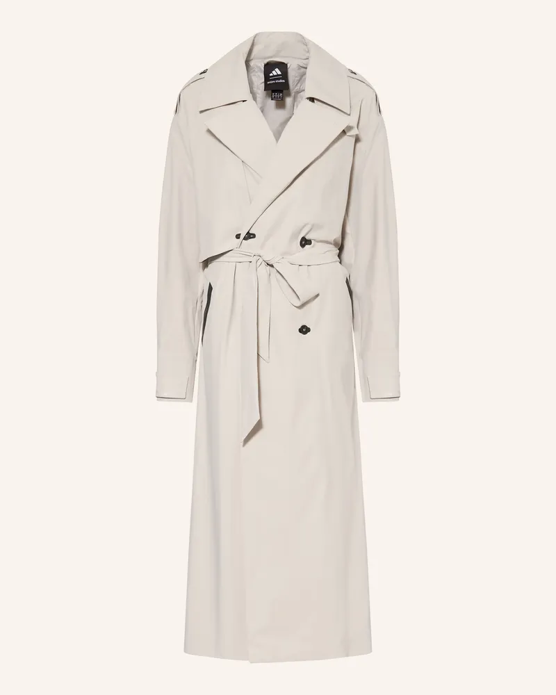 adidas Trenchcoat grau Hellgrau