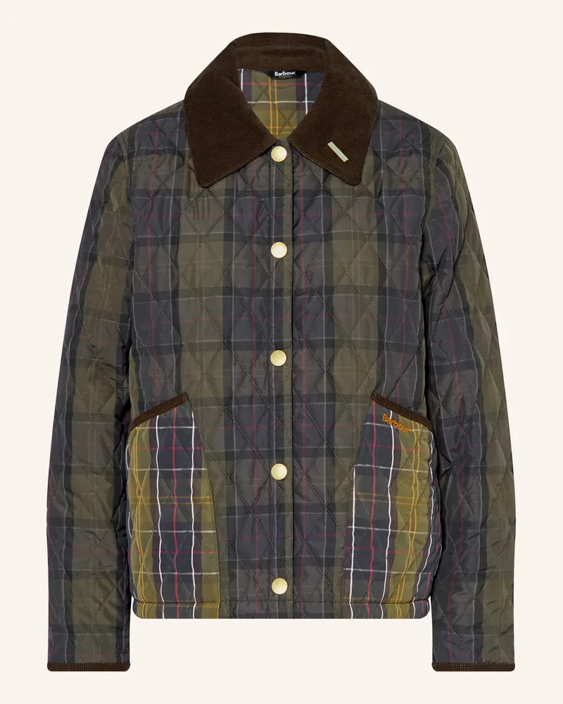 Barbour Steppjacke Icons Lidd gruen Khaki
