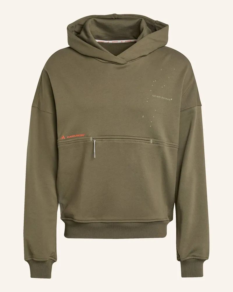 adidas adi365 H.Koumori Running Hoodie (Genderneutral) gruen Grün