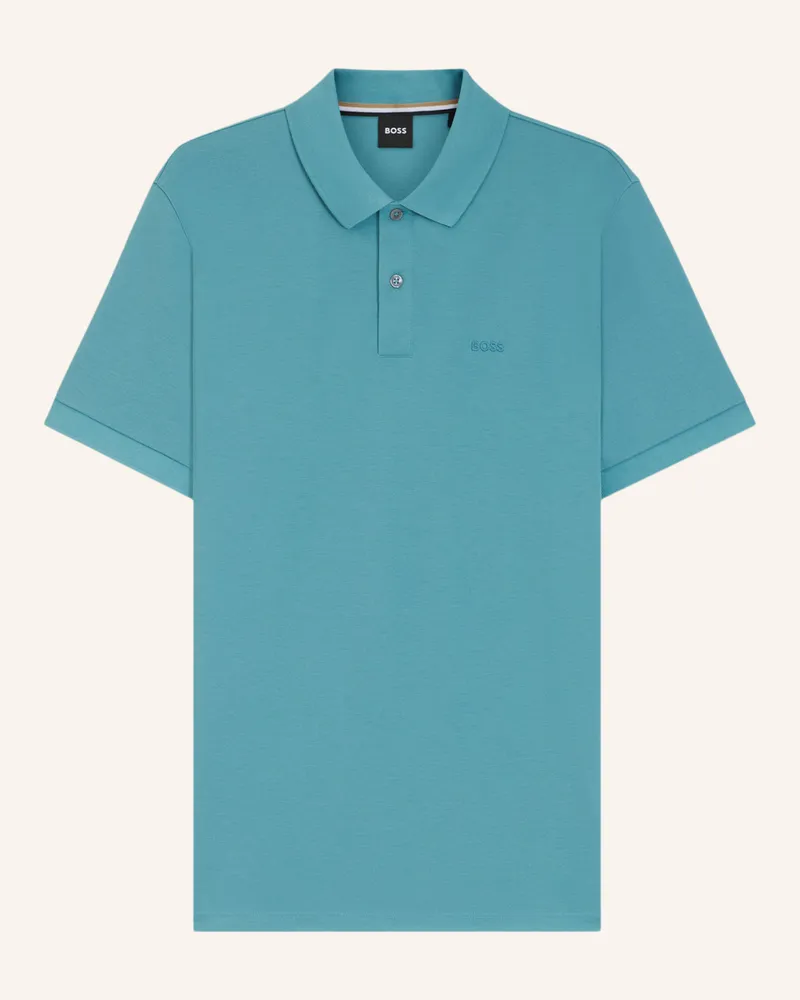 HUGO BOSS Poloshirt PALLAS Regular Fit Hellblau