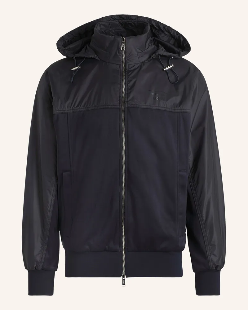HUGO BOSS Jacke STEELE im Materialmix Schwarz