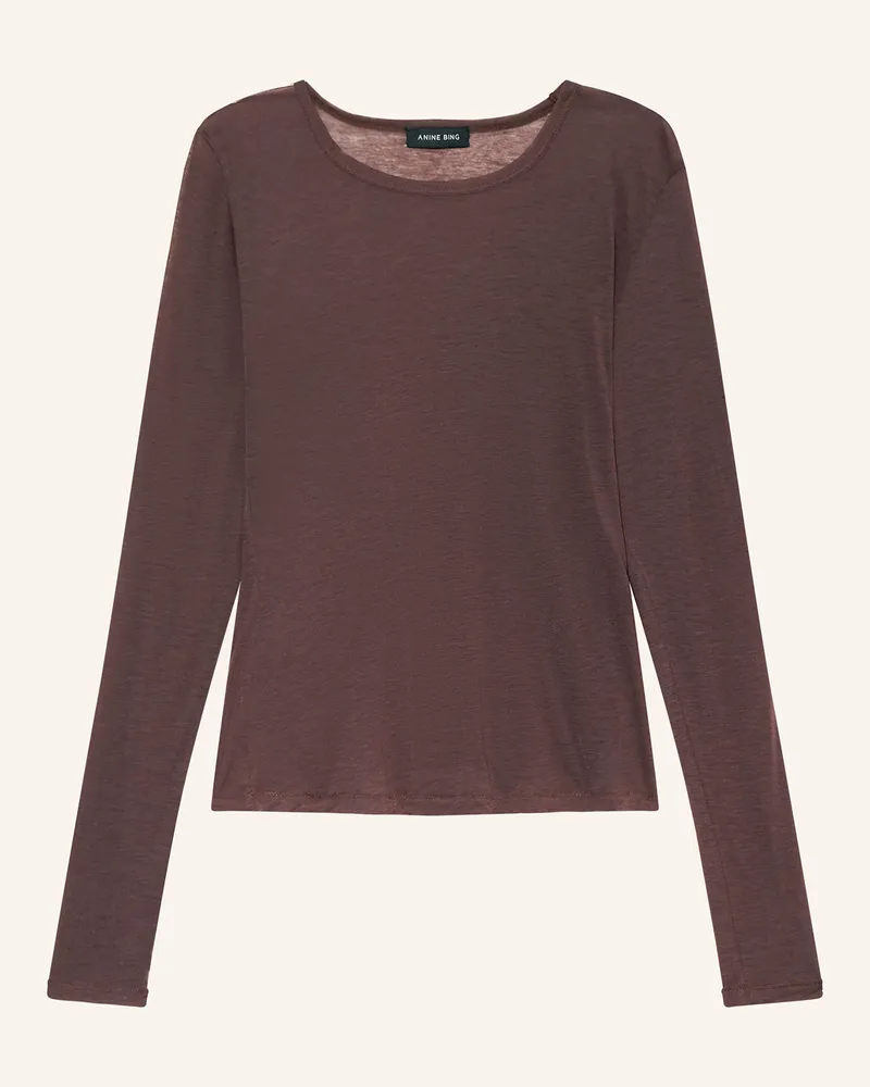 Anine Bing Longsleeve SYLVIE Dunkelbraun