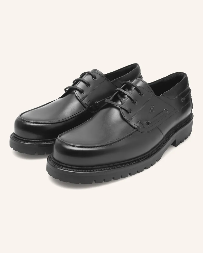Heinrich Dinkelacker Bootsschuh MIAMI PLAIN BC Schwarz