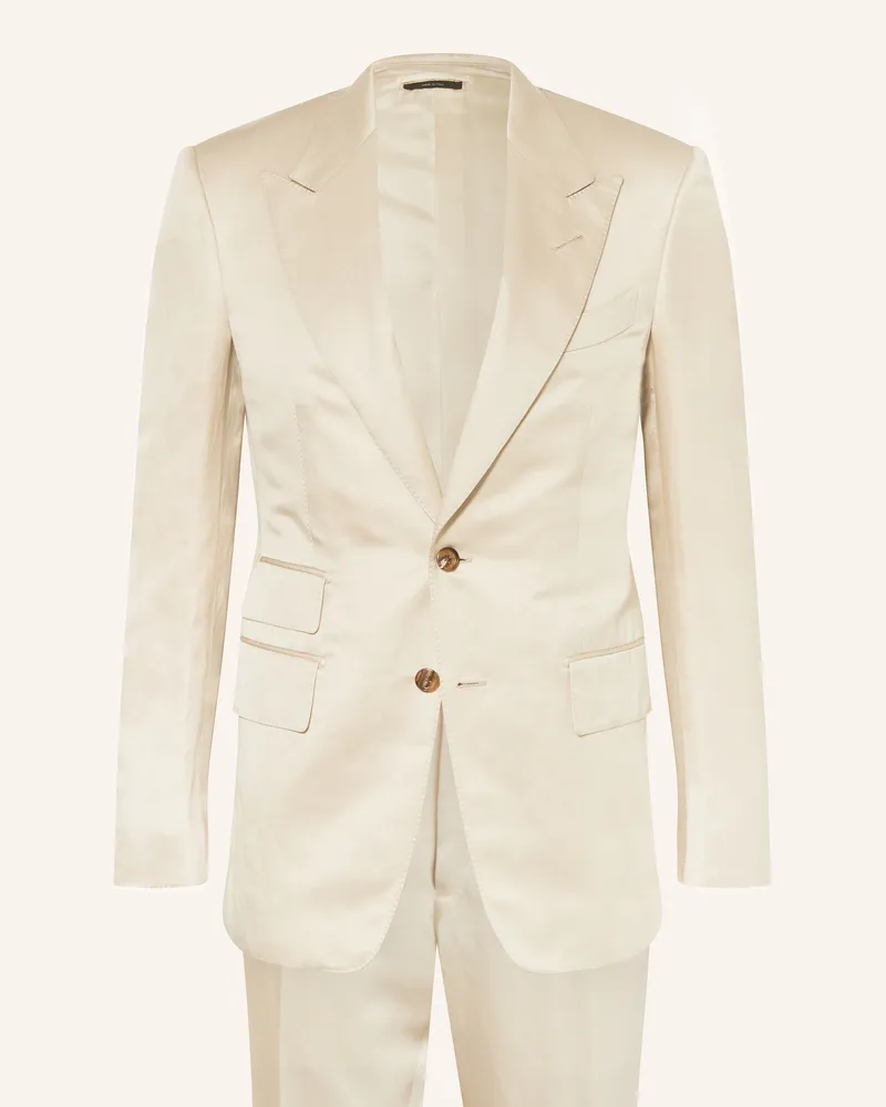 Tom Ford Anzug Regular Fit mit Seide und Leinen Aw021