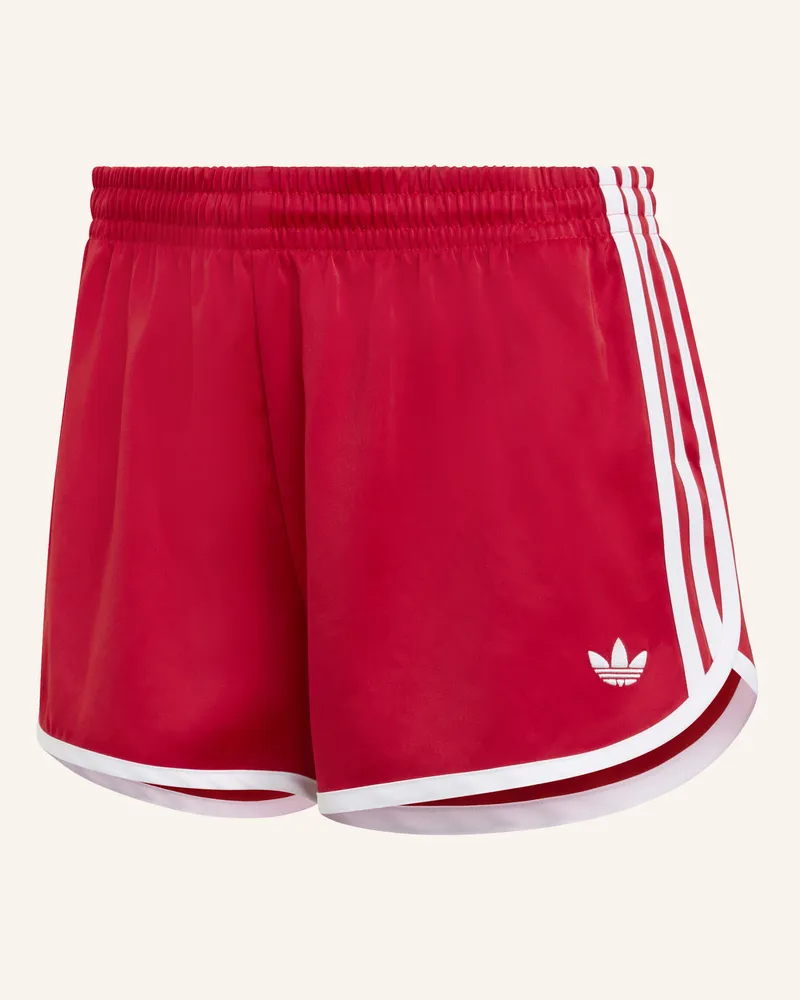 adidas Satinshorts 3 Stripes Sprinter rot Rot