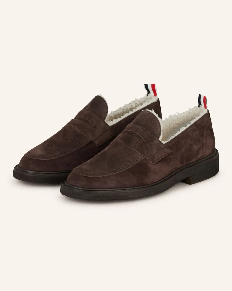 Thom Browne Penny-Loafer Dunkelbraun