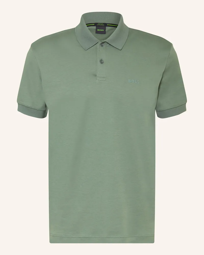 HUGO BOSS Jersey-Poloshirt PIO Regular Fit Grün