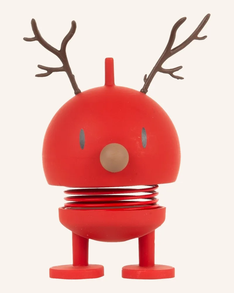 Hoptimist Dekofigur Reindeer Bumble Small rot Rot