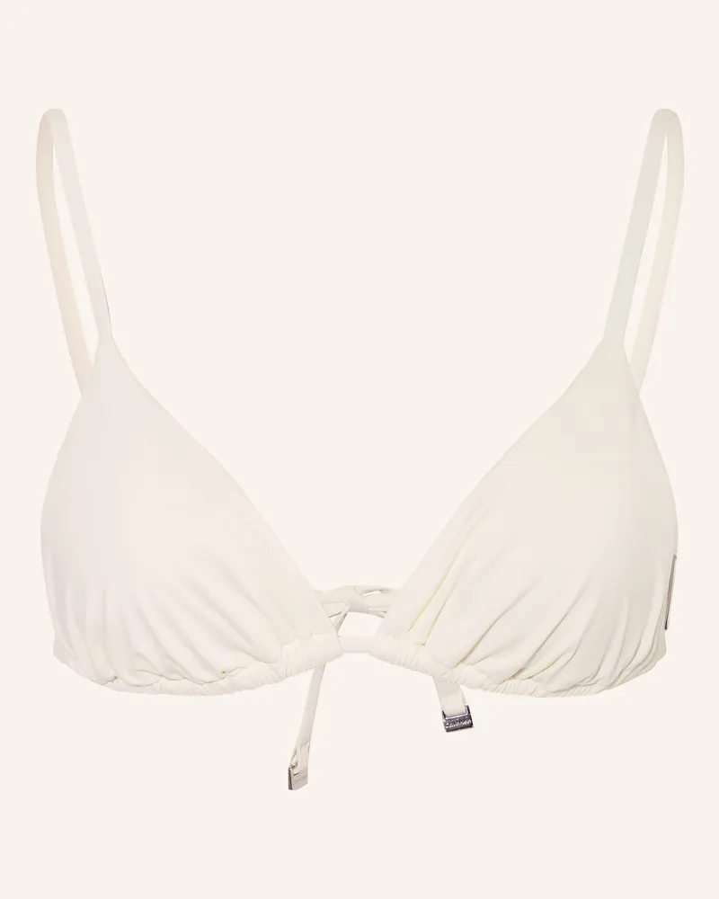 Calvin Klein Triangel-Bikini-Top weiss Creme