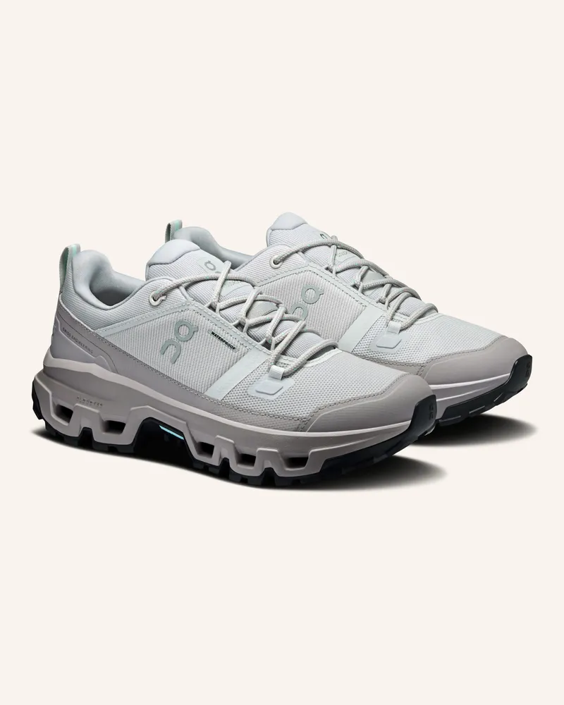 ON Wanderschuhe Cloudrock Low Wp grau Hellgrau