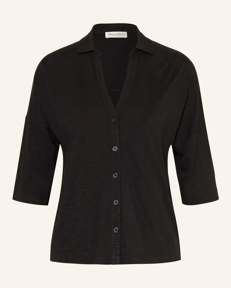 Marc O'Polo Jerseybluse Mit 3/4-Arm schwarz Schwarz