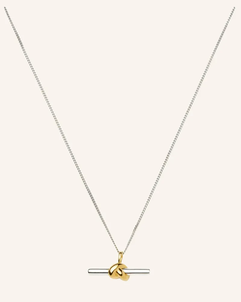 Missoma Ketten Lucy Williams T-Bar Knot By Glambou gold Gold