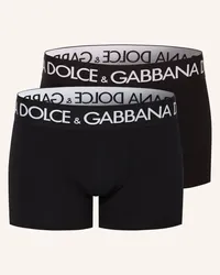 Dolce & Gabbana 2er-Pack Boxershorts Schwarz