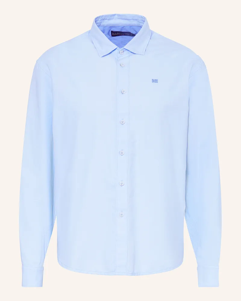 Napapijri Hemd G-Terra Comfort Fit blau Hellblau