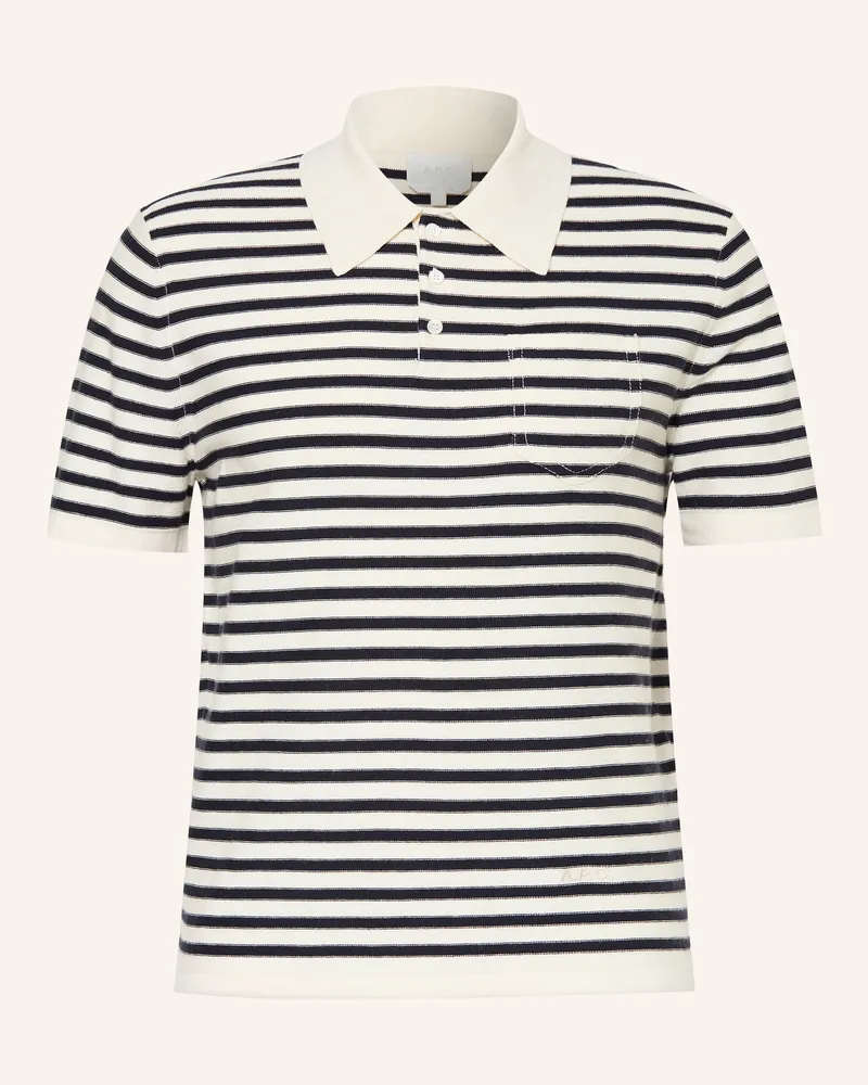 A.P.C. Strick-Poloshirt ELIOT Ecru