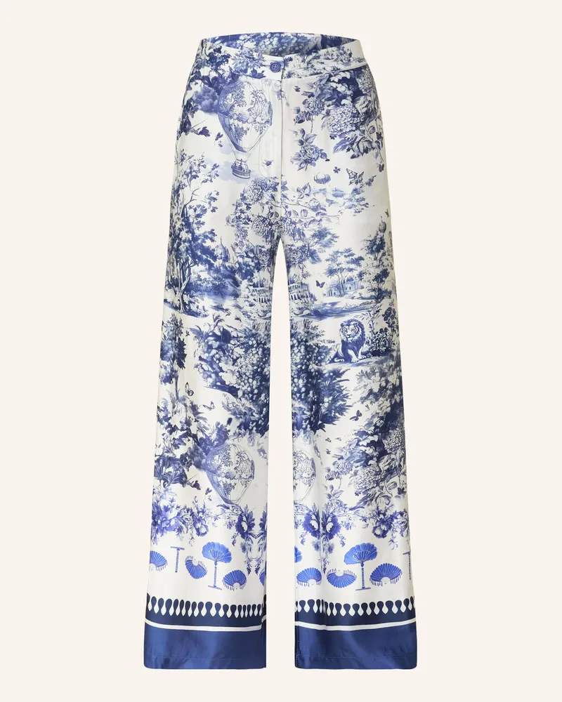 Miss Goodlife Marlenehose aus Satin Weiss