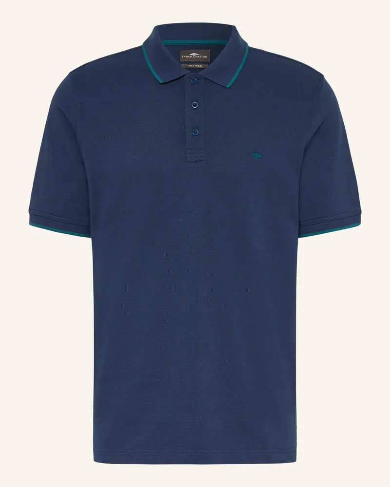 Fynch-Hatton Picqué-Poloshirt Regular Fit blau Dunkelblau