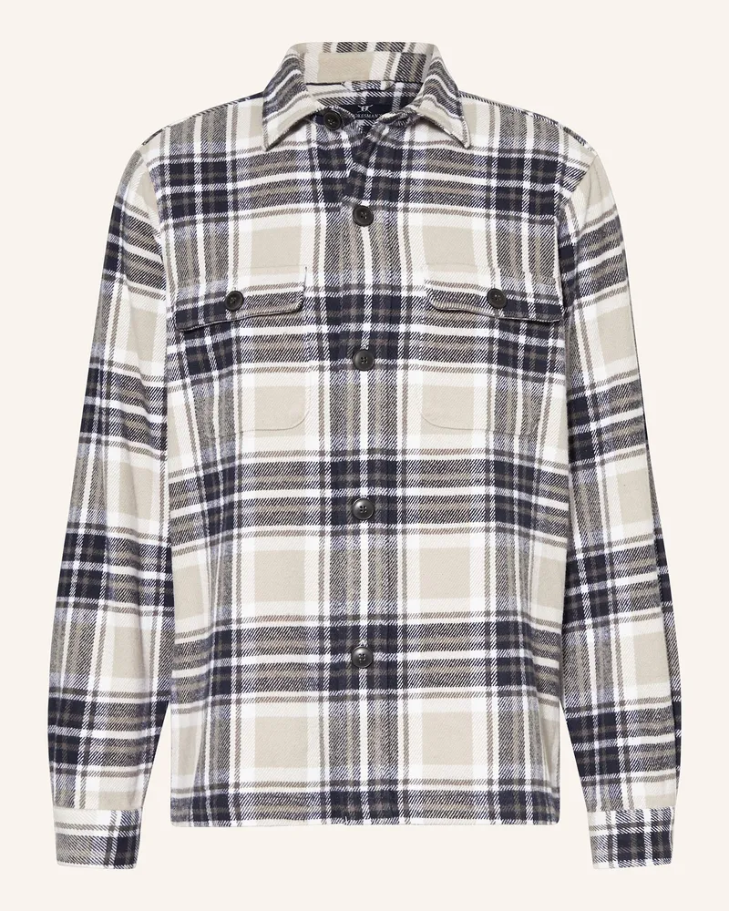 Strokesman's Flanell-Overshirt Dunkelblau